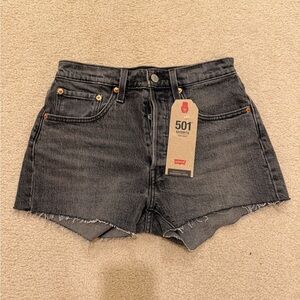 Levi's Women's Black Denim Shorts